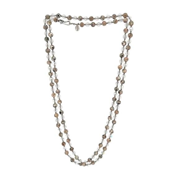 Chan Luu Jewelry - CHAN LUU Semi-Precious Necklace or Wrap Bracelet Clear & Natural